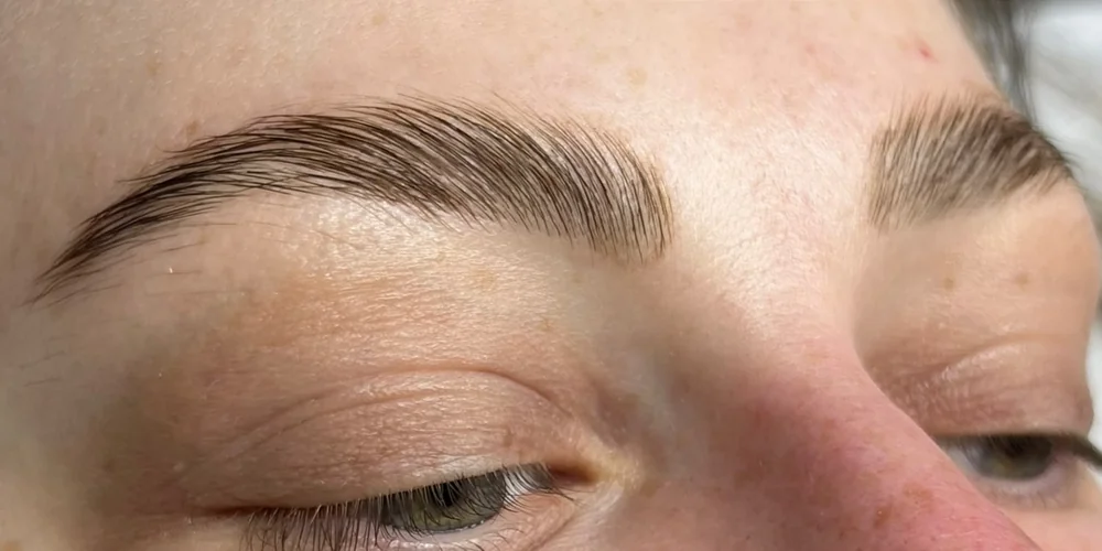 Browlifting — definierte, geformte Brauen — nachher