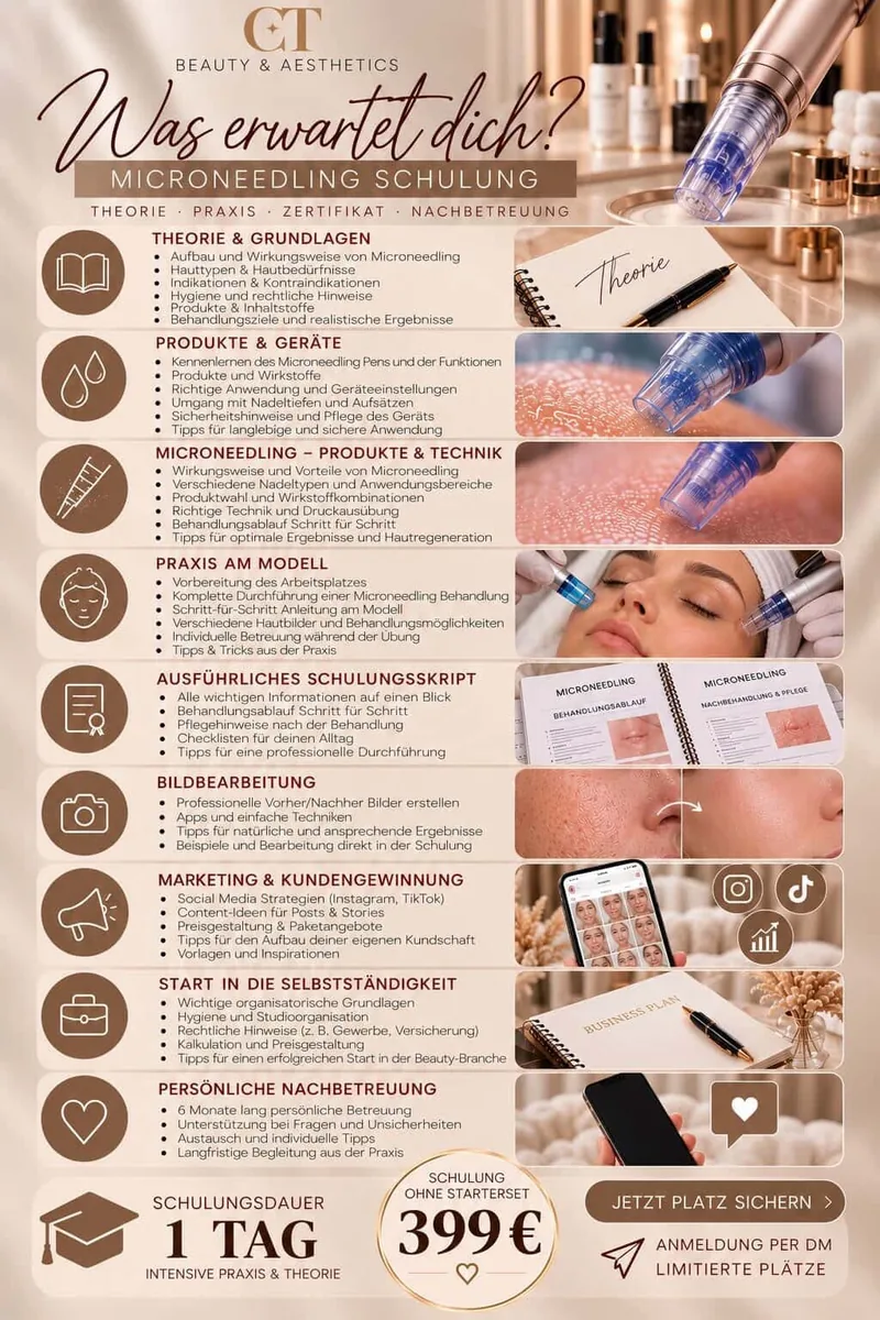 Microneedling Schulung – Hautbildverfeinerung & Anti-Aging